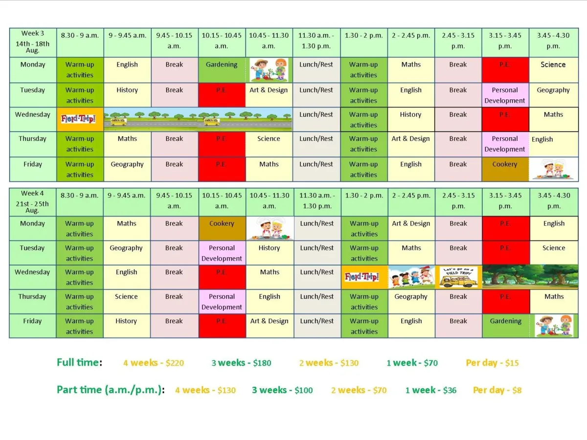 Summer School 2023 Weeks 3-4 Summer School 2023 Weeks 3-4